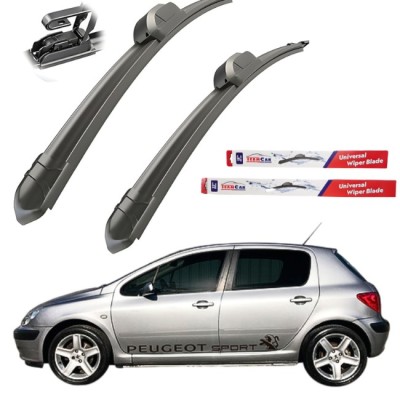Stergatoare Peugeot 307 Hatchback (2001&amp;ndash;2008) TeamCar&amp;reg; Flat &amp;ndash; Set fata foto