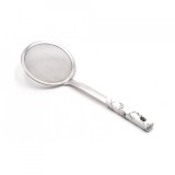 Strecuratoare diametru 16 cm, maner marmura, cu maner, alb