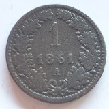 Austria 1 Kreuzer 1861 A Franz Iosif, Europa