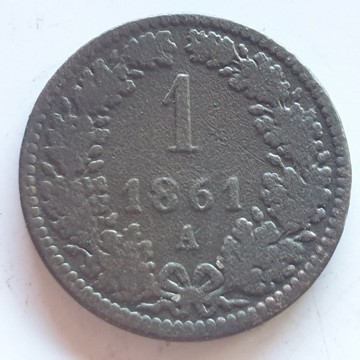 Austria 1 Kreuzer 1861 A Franz Iosif