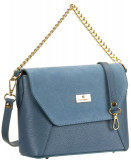 Sac poștal elegant cu lanț, Bleu, Marime universala