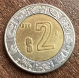C50 - Moneda foarte veche - Mexic - 2 pesos - 1999