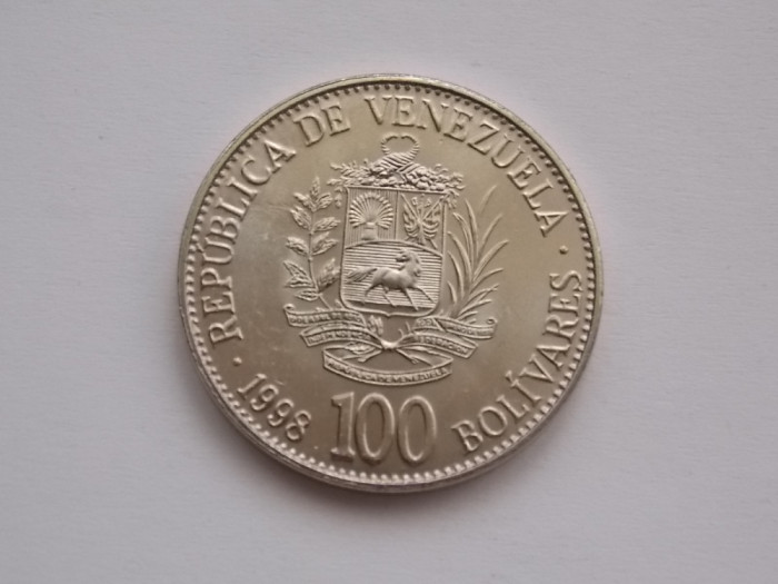 100 BOLIVARES 1998 VENEZUELA-AUNC