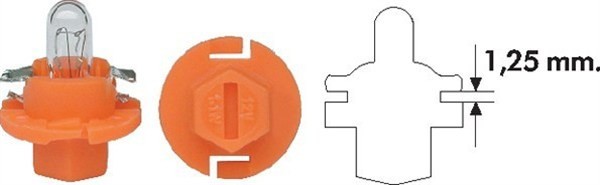 MAGNETI MARELLI 002053300000 Bec, lumini bord