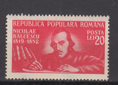 ROMANIA 1948 LP 247 - 130 ANI NASTEREA LUI N. BALCESCU MNH foto