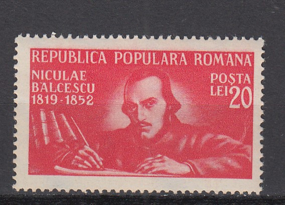 ROMANIA 1948 LP 247 - 130 ANI NASTEREA LUI N. BALCESCU MNH
