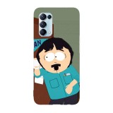 Husa compatibila cu Oppo A55, Viceversa, model Randy Marsh South Park, Silicon, TPU, Transparent, Carcasa