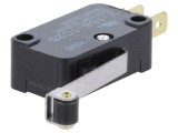 Micro&icirc;ntrerupător SNAP ACTION 15A 250VAC cu manetă și rolă OMRON