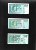 Set Mongolia 3 x 10 tugrik semnaturi diferite unc, Asia