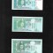 Set Mongolia 3 x 10 tugrik semnaturi diferite unc