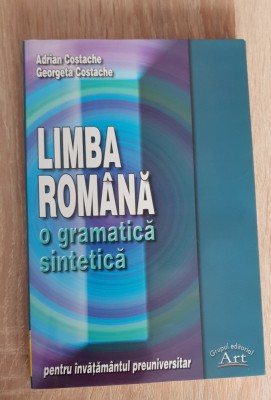 Limba rom&amp;acirc;nă. O gramatică sintetică pentru &amp;icirc;nvățăm&amp;acirc;ntul preuniversitar -Costache foto