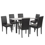 Set de masă Cadiz 6 1 negru-negru