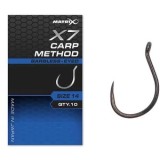 Carlige Feeder MATRIX X7 Carp Method, Barbless, Nr.12, 10buc/pac