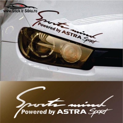 Sticker Far-Sports Mind-Opel Astra - Stickere Auto foto