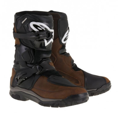 Cizme Piele Moto Alpinestars Belize Drystar Oiled Negru / Maro Marimea 10 2047317/82/10 foto