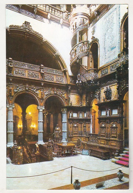 bnk cp Sinaia - Muzeul Peles - Holul de onoare - uzata