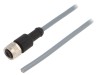 Sensa Cablu Conectare M12 4 Pini Drept Tata 2m IP67 PVC Negru 250V
