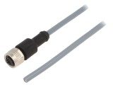 Sensa Cablu Conectare M12 4 Pini Drept Tata 2m IP67 PVC Negru 250V