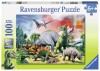 Puzzle Printre Dinozauri, 100 Piese, Ravensburger