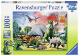 Cumpara ieftin Puzzle Printre Dinozauri, 100 piese, Ravensburger