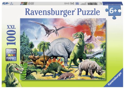 Puzzle Printre Dinozauri, 100 Piese foto