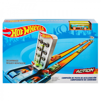 HOT WHEELS LANSATOR CU MASINUTA PISTA PENTRU ACCELERATII MAXIME SuperHeroes ToysZone foto