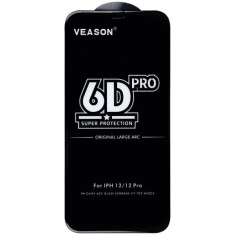 Folie de protectie Ecran Veason PRO pentru Motorola Moto E32s / E22s / E32 / G22, Sticla Securizata, Full Glue, 6D, Neagra