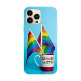 Husa compatibila cu Apple iPhone 14 Plus model Kindness matters, Silicon, TPU, Viceversa, Transparent, Carcasa