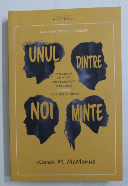 UNUL DINTRE NOI MINTE de KAREN McMANUS , 2017