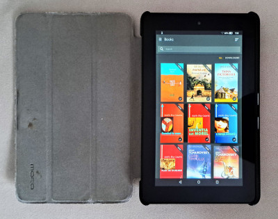 Amazon Kindle Fire 7 (5th generation - SV98LN) cu husa foto