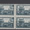 ROMANIA 1945 LP 180 I PODUL DE LA CERNAVODA BLOC DE 4 TIMBRE MNH