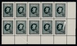 1926 LP 74 A 60 a ANIVERSARE DE VARSTA A REGELELUI FERDINAND EROARE BLOC 10 MNH, Nestampilat