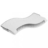 Saltea Copii vidaXL 80x160 cm Arcuri Bonnell, Fermitate Medie, Alb/Negru, Husa Poliester, Confortabila