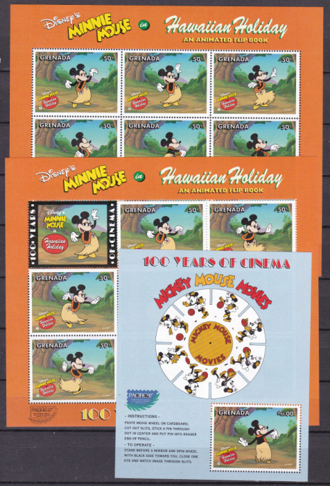 Grenada 1997 Disney Hawaii MI 3494-3510 + bl.467 MNH