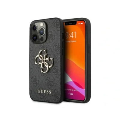 Husa Cover Guess Silicone Metal Logo pentru iPhone 12 Pro Max Grey foto