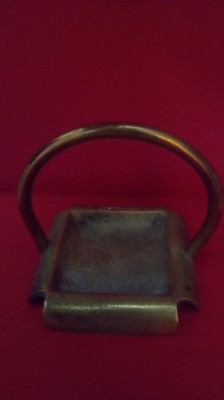 Scrumiera veche Bronz anii 20 foto