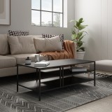 Masuta cafea Kumlinge 40x110x55cm metal negru [en.casa] HausGarden Leisure, [en.casa]