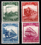 Germania Reich 1935, Mi #580-583, 100 de ani Caile Ferate Germane, trenuri, locomotive, MNH! Cota 130 &euro;!