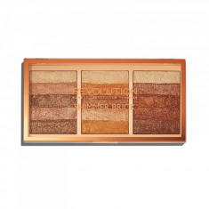 Paleta iluminatoare Makeup Revolution Shimmer Brick Palette foto