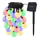 Ghirlanda luminoasa solara pentru exterior 5.8M cu 20 Becuri LED Multicolor