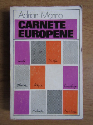 Adrian Marino - Carnete europene foto