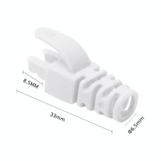Manson protectie mufa RJ45, alb (100buc) RJ45-CAP-WH