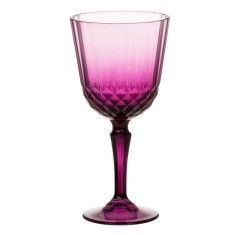 Set Pahare Vin, Iconic, Model Picior, Sticlă Mov, Capacitate 310ml
