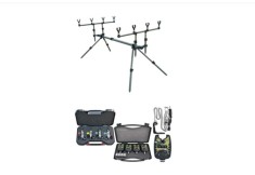 Rod-pod baracuda pentru 4 lansete si Avertizori TLI21 cu swingeri cu led