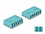 Adaptor fibra optica HD LC Hexaplex la LC Hexaplex M-M Aqua, Delock 87927