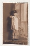 Bnk foto Portret de fetita - Foto Julieta Bacau, Romania 1900 - 1950, Sepia, Portrete