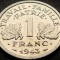 Moneda istorica 1 FRANC - FRANTA, anul 1943 * cod 3536 A = A.UNC LUCIU de BATERE