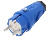 Conector Alimentare PCE TAURUS 2 AC 2P+PE IP54 16A 250V Montare Cablu Albastru