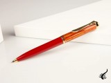 Pix souveran k600 corp tortoiseshell-red accesorii placate cu aur cutie cadou, Pelikan