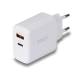 Incarcator Lindy USB Type-A &amp; C 65W &quot;LY-73428&quot; (timbru verde 0.18 lei)